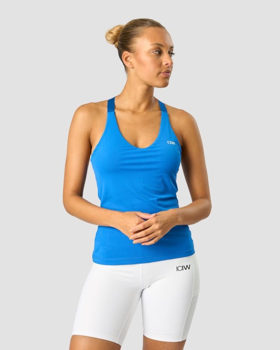 Dame ICIW Topper | Smash 2-In-1 Tank Top Cobalt Blue