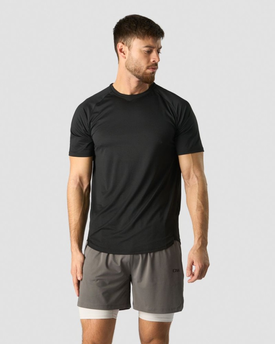 Herre ICIW T-Skjorter | Stride Raglan T-Shirt Men Black