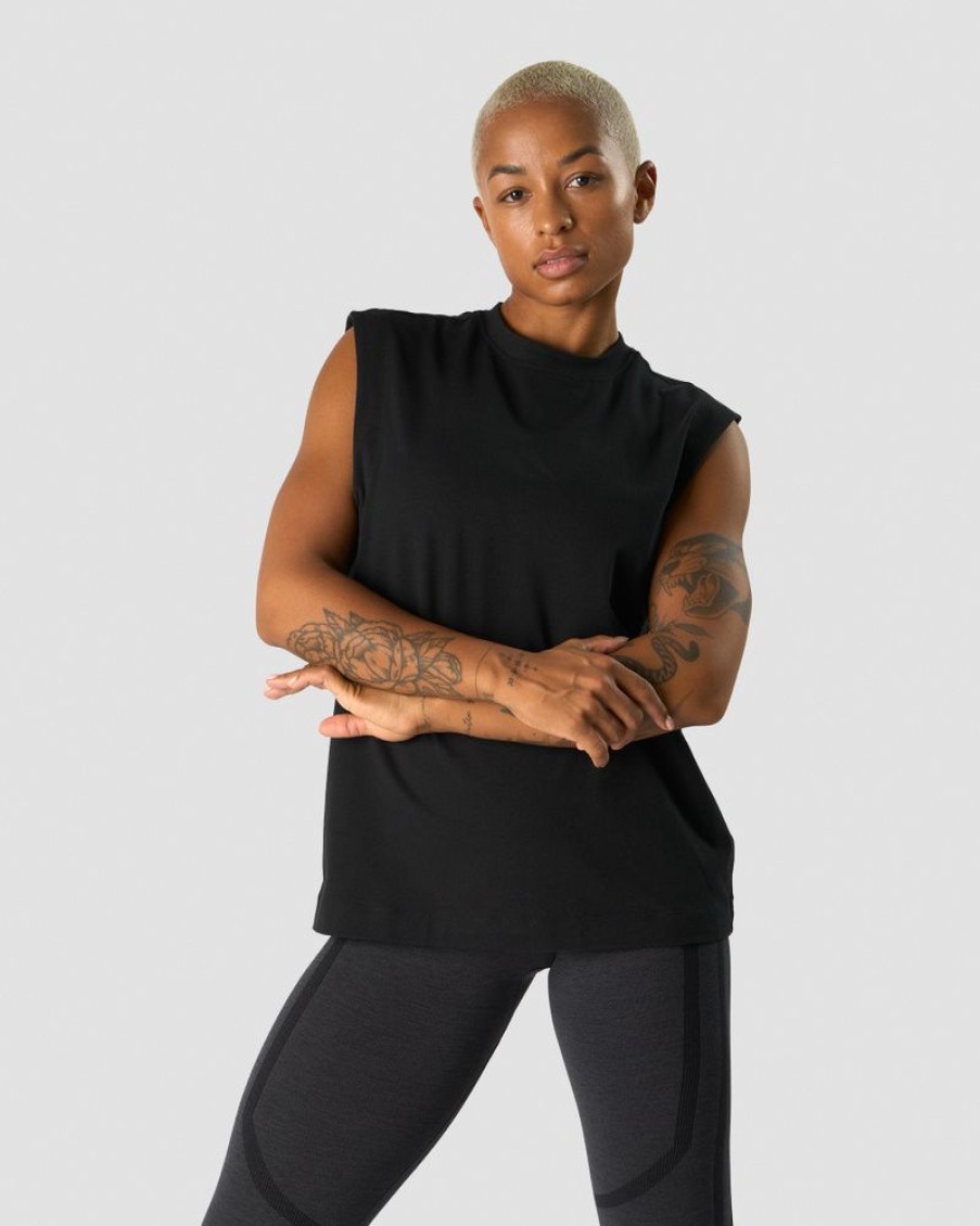 Dame ICIW Topper | Everyday Cotton Tank Top Black