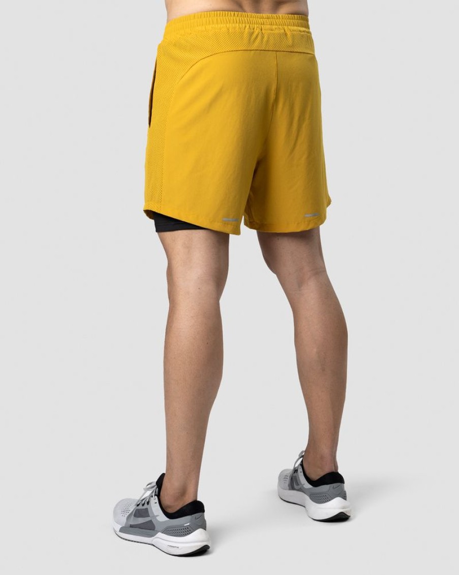 Herre ICIW Shorts | Mercury 2-In-1 Shorts Mustard