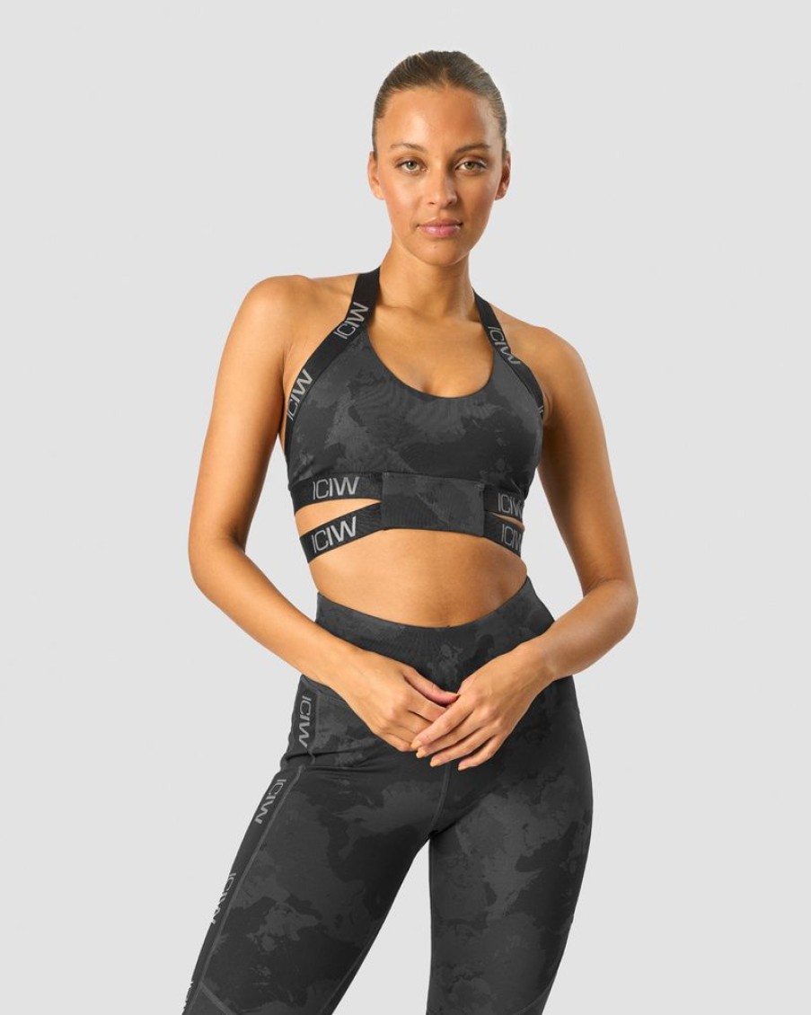 Dame ICIW Sport-Bh | Ultimate Training Sports Bra Black Camo