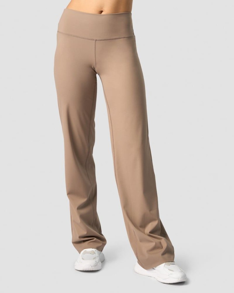 Dame ICIW Bukser | Nimble Straight Leg Pants Autumn Brown