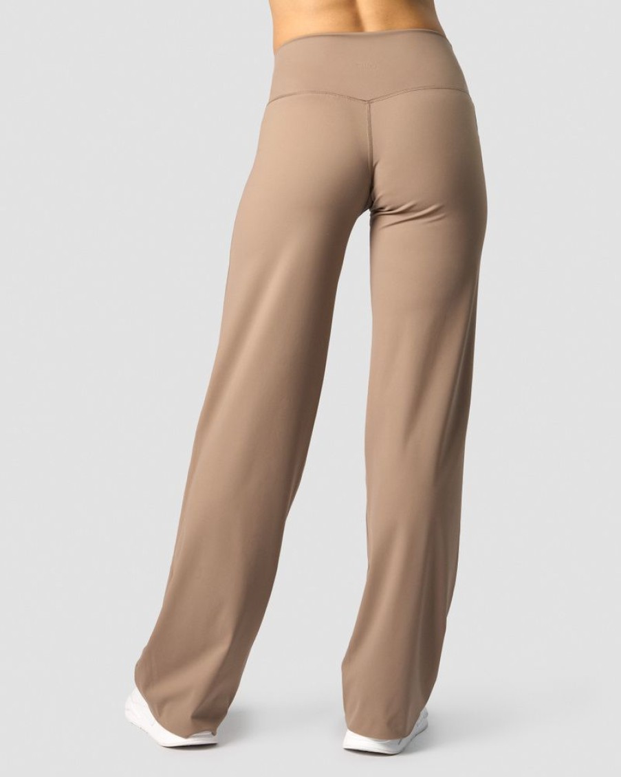 Dame ICIW Bukser | Nimble Straight Leg Pants Autumn Brown