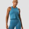 Dame ICIW Seamless | Deluxe Seamless Cropped Tank Top Teal