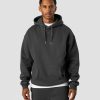 Herre ICIW Langermet | Everyday Relaxed Hoodie Center Logo Men Dark Grey