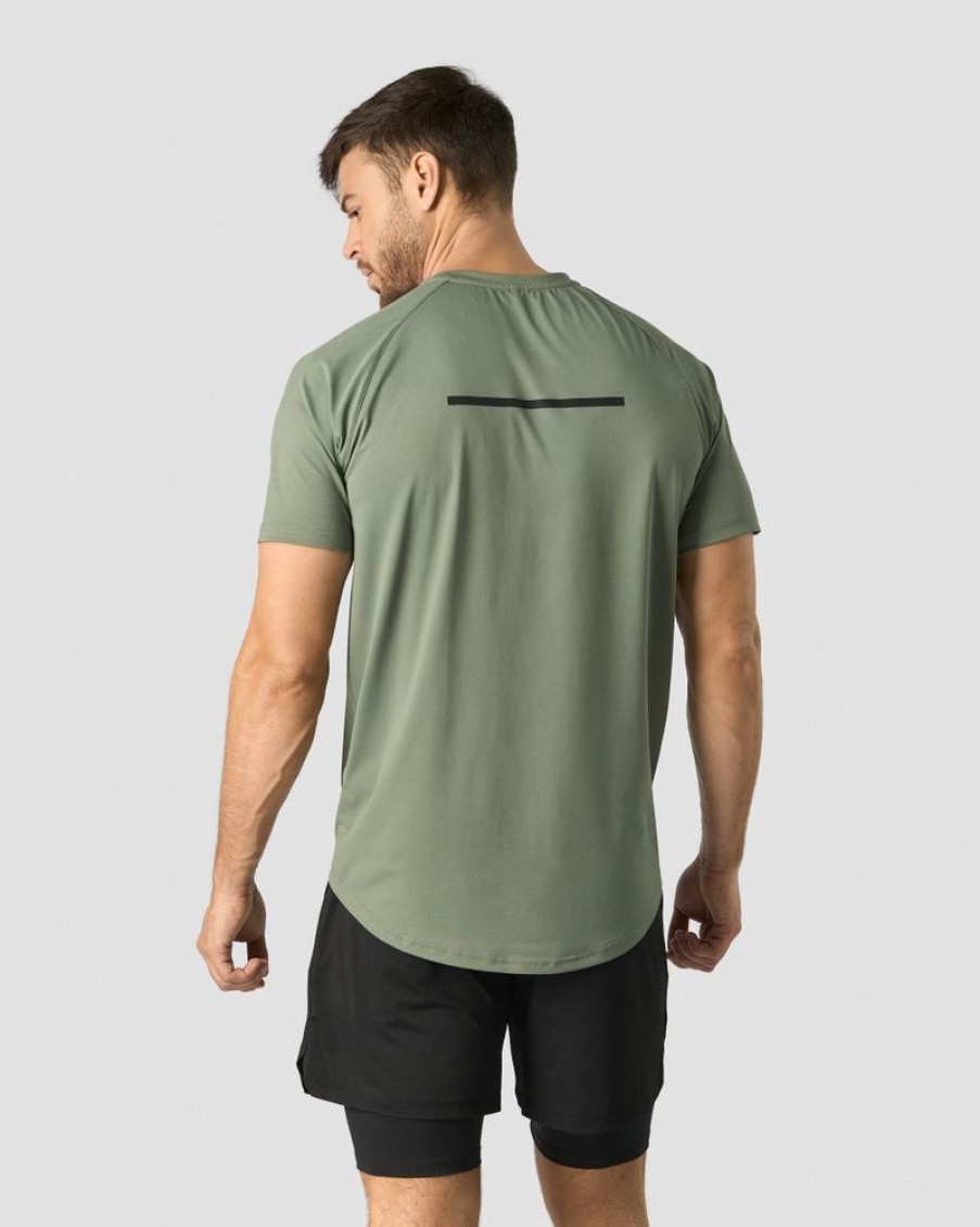 Herre ICIW T-Skjorter | Stride Raglan T-Shirt Men Sea Green