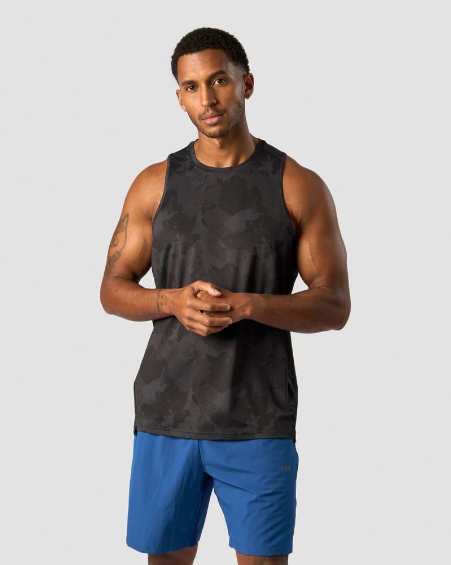 Herre ICIW Singleter | Training Club Tank Top Men Black Camo