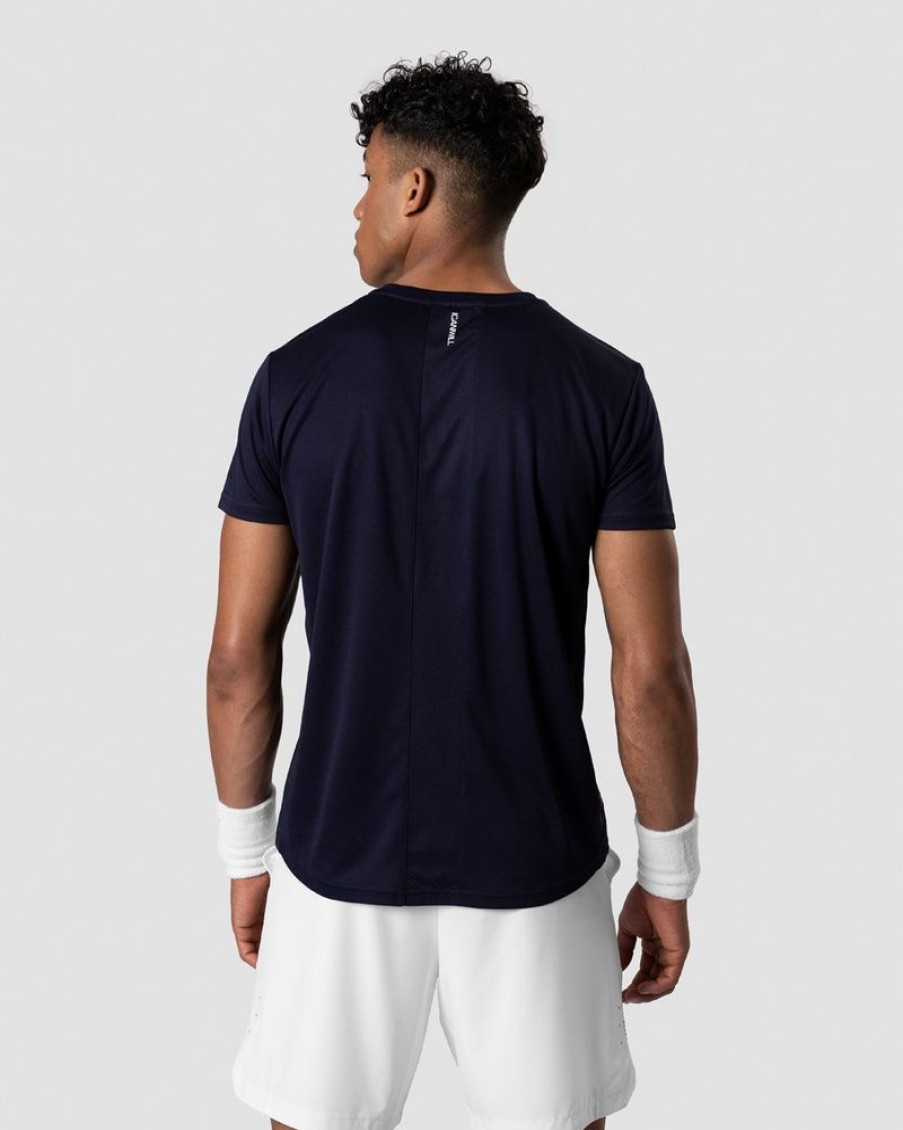 Herre ICIW T-Skjorter | Training Stripe T-Shirt Navy Men