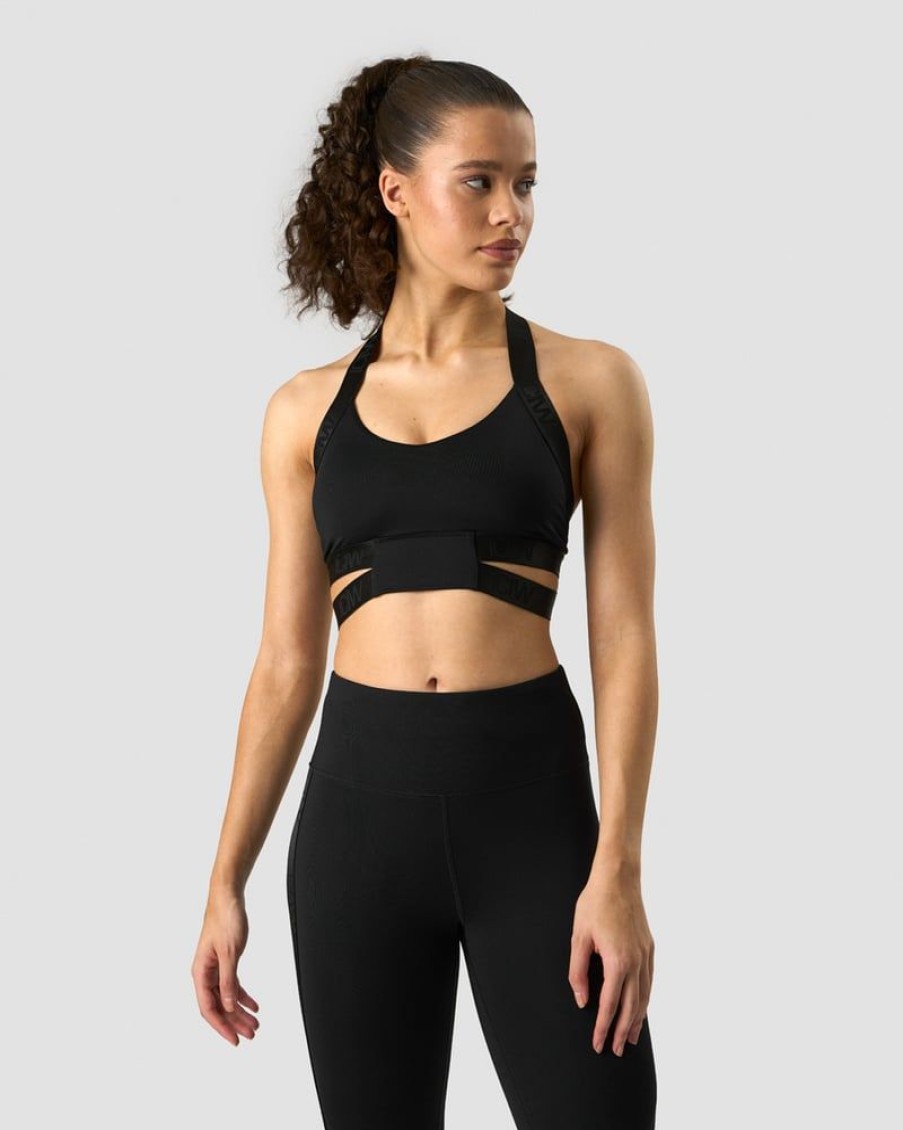 Dame ICIW Sport-Bh | Ultimate Training Sports Bra Black/Black