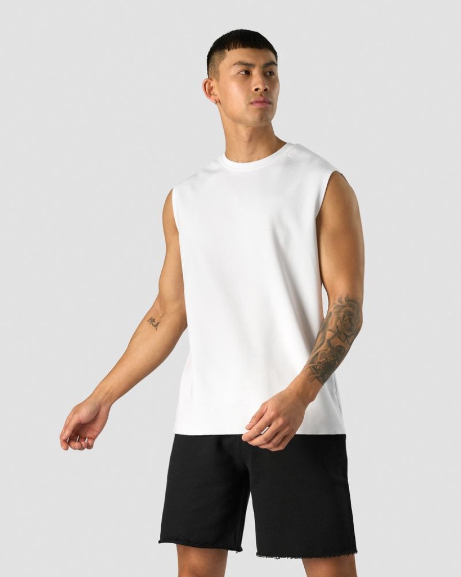 Dame ICIW Topper | Unified Sleeveless T-Shirt Print White