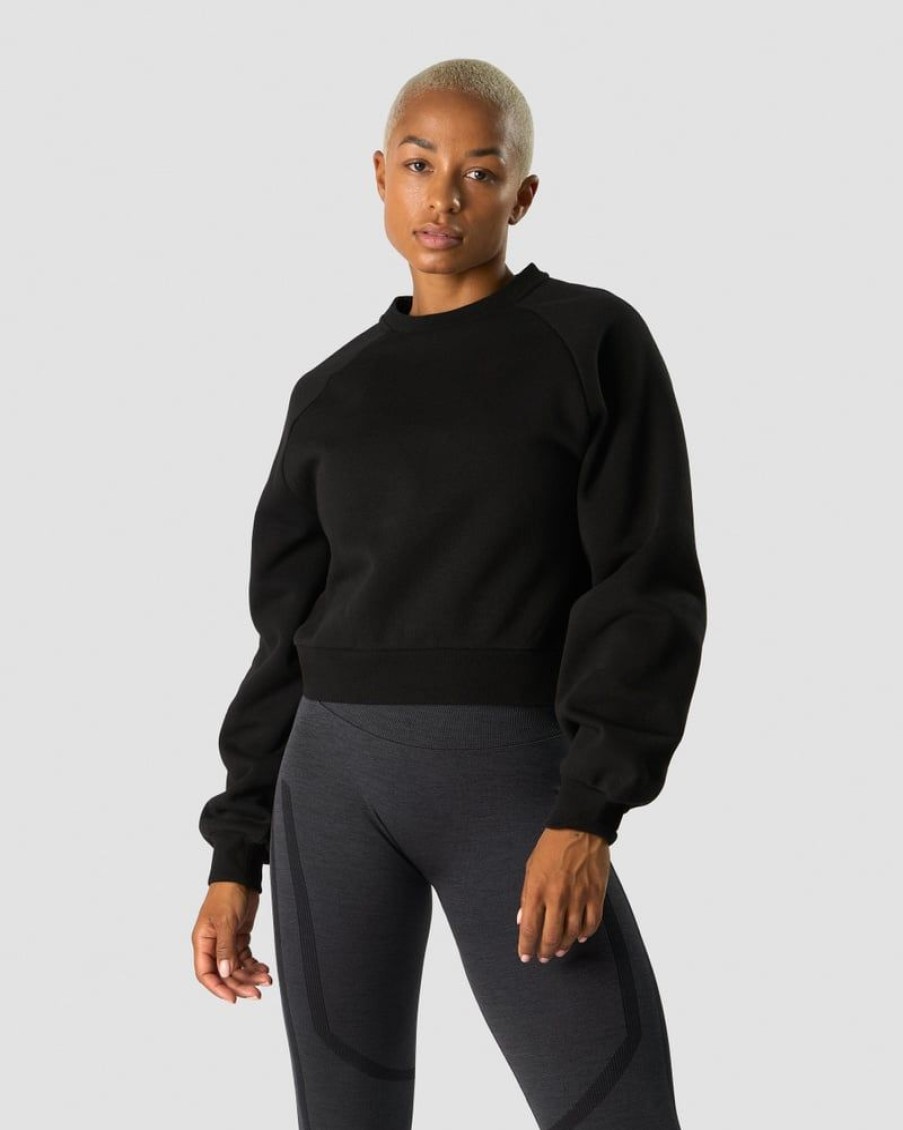 Dame ICIW Langermet | Everyday Cropped Crewneck Black