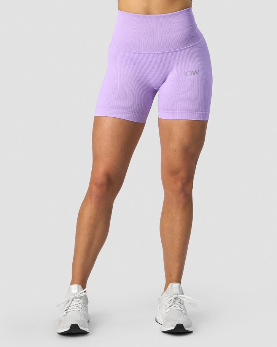 Dame ICIW Seamless | Ribbed Define Seamless Pocket Shorts Lavender