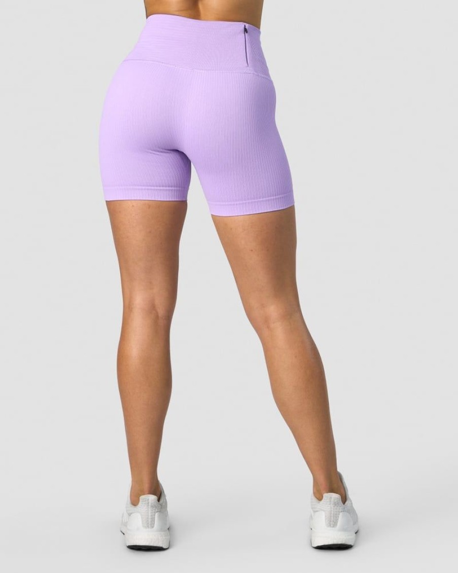 Dame ICIW Seamless | Ribbed Define Seamless Pocket Shorts Lavender