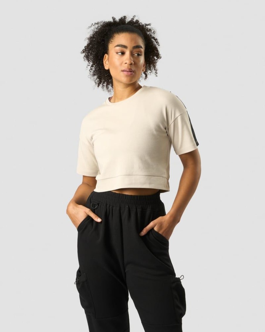 Dame ICIW T-Shirts | Stance Cropped T-Shirt Wmn Beige