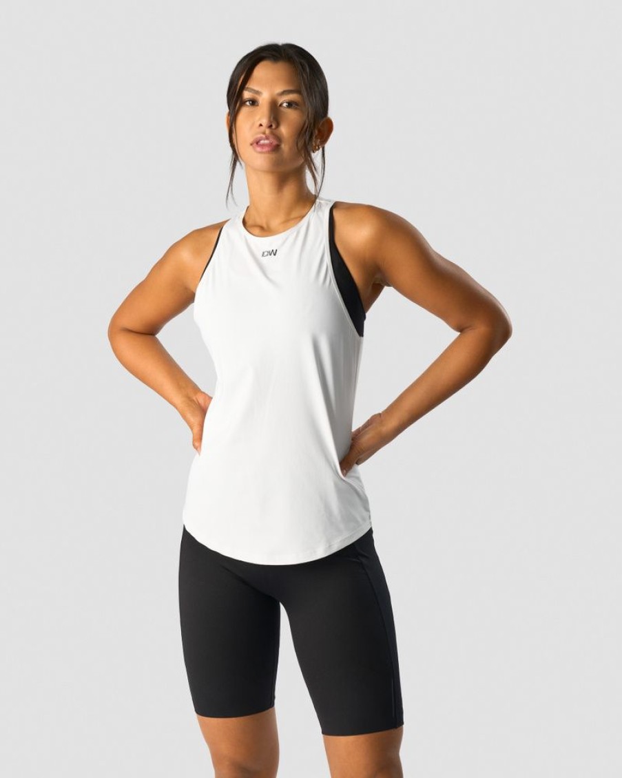 Dame ICIW Topper | Charge Tank Top Wmn White