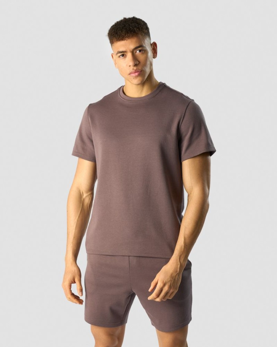 Herre ICIW T-Skjorter | Revive Heavy T-Shirt Men Dusty Brown