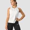 Dame ICIW Topper | Training Pique Tank Top White/Black