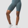 Dame ICIW Seamless | Define Seamless Logo Biker Shorts Jungle Green