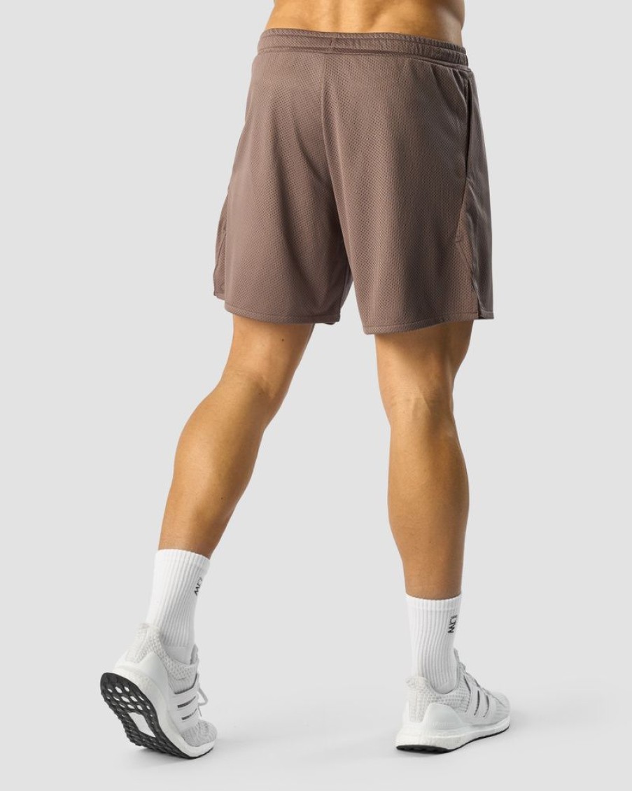 Herre ICIW Shorts | Revive Mesh Shorts Men Dusty Brown