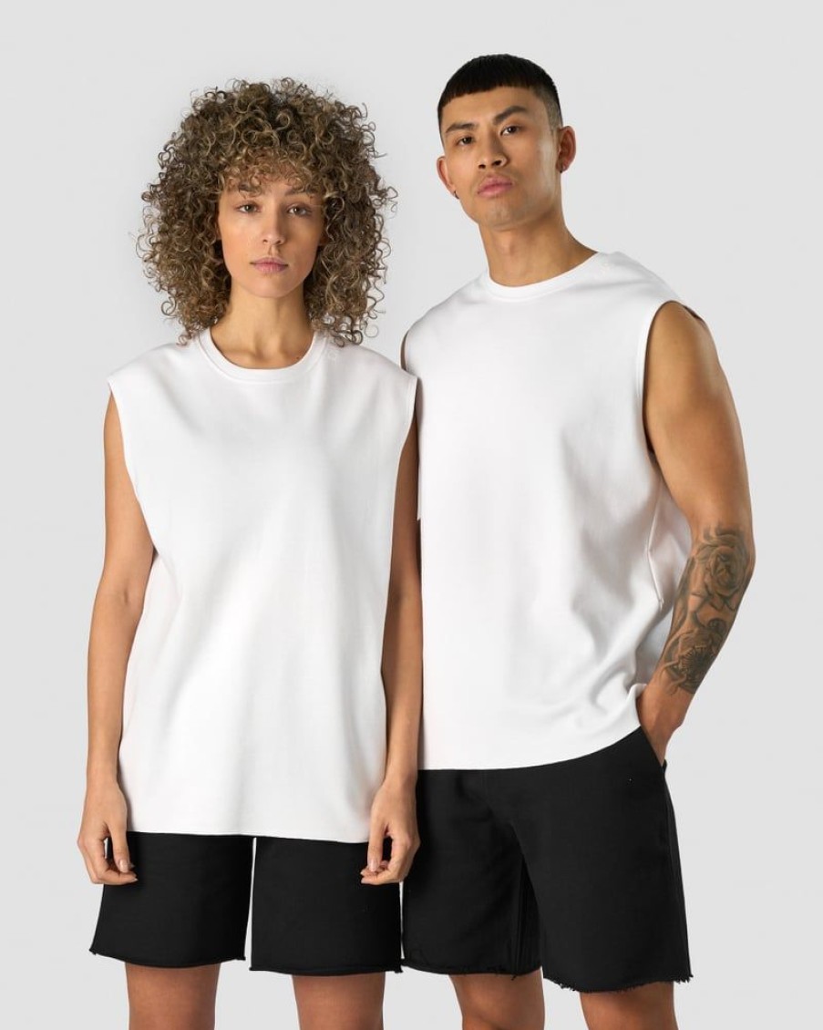 Dame ICIW Topper | Unified Sleeveless T-Shirt White