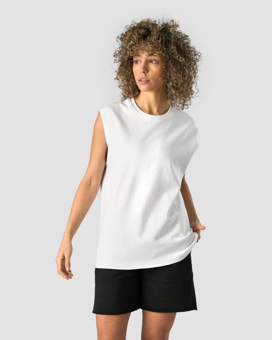 Dame ICIW Topper | Unified Sleeveless T-Shirt White