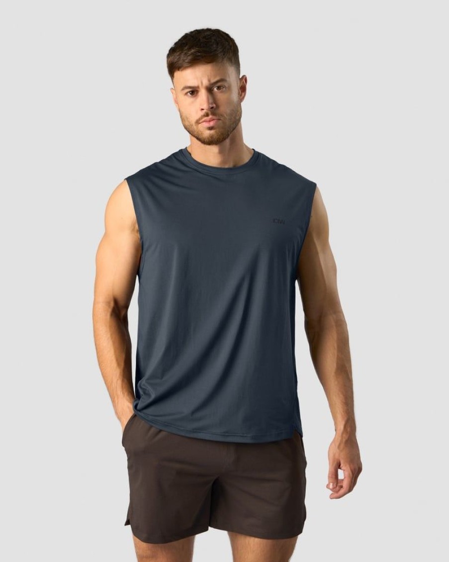 Herre ICIW T-Skjorter | Stride Sleeveless T-Shirt Men Navy