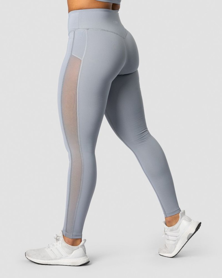 Dame ICIW Tights & Leggings | Revive Mesh Tights Wmn Dusty Blue