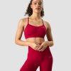 Dame ICIW Sport-Bh | Scrunch Seamless Sports Bra Deep Red