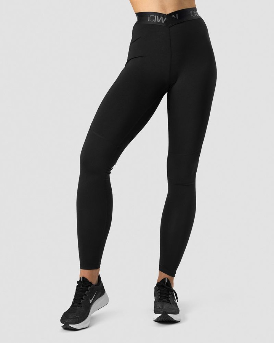 Dame ICIW Tights & Leggings | Ultimate Training V-Shape Tights Black