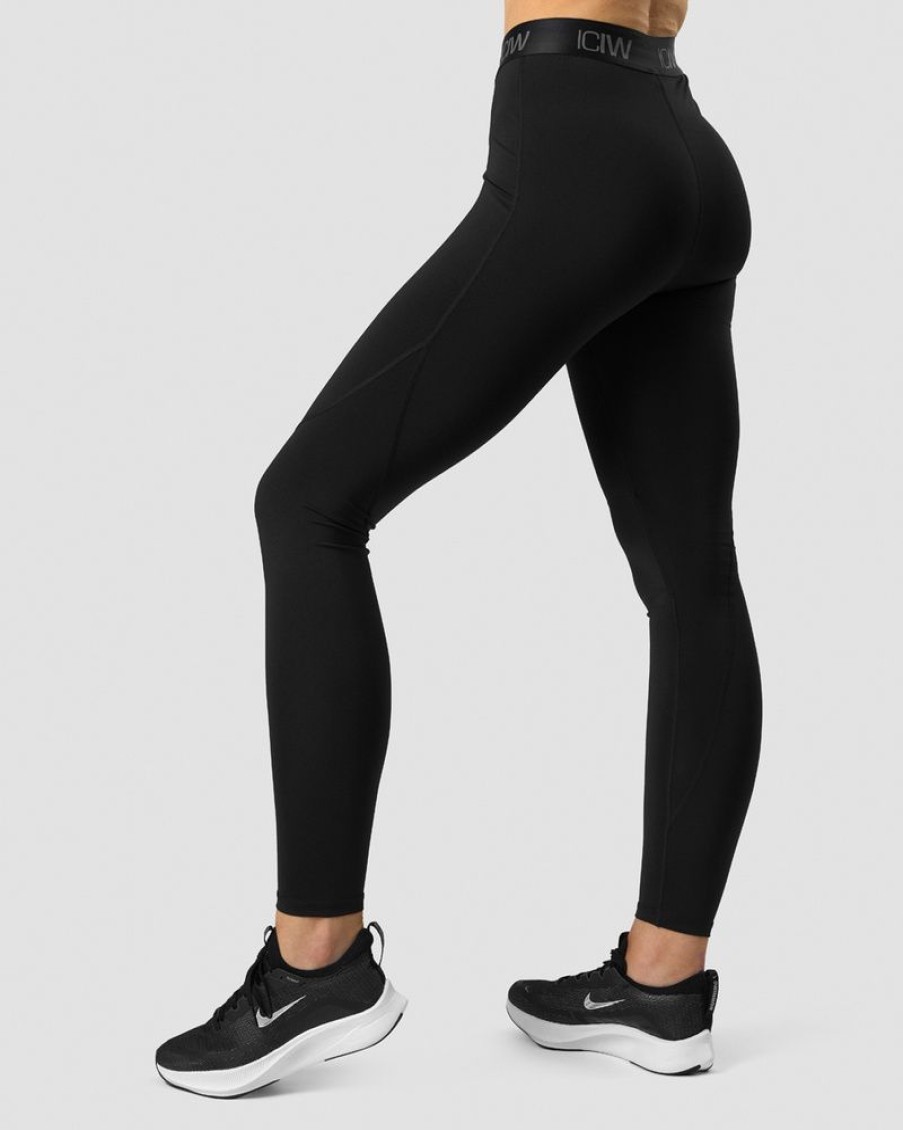 Dame ICIW Tights & Leggings | Ultimate Training V-Shape Tights Black