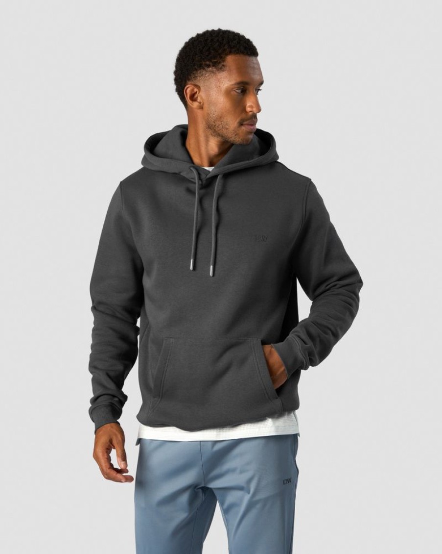 Herre ICIW Langermet | Everyday Hoodie Side Logo Men Dark Grey