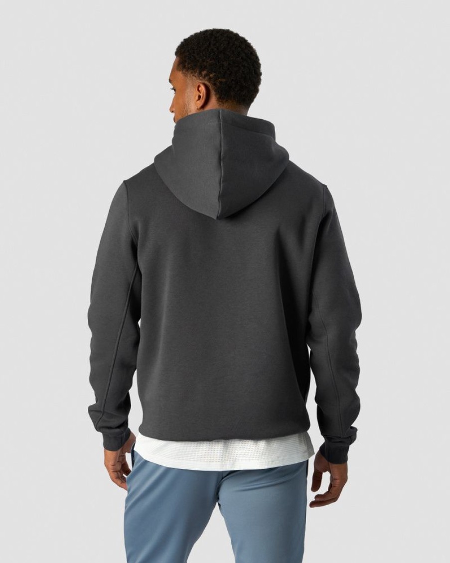 Herre ICIW Langermet | Everyday Hoodie Side Logo Men Dark Grey