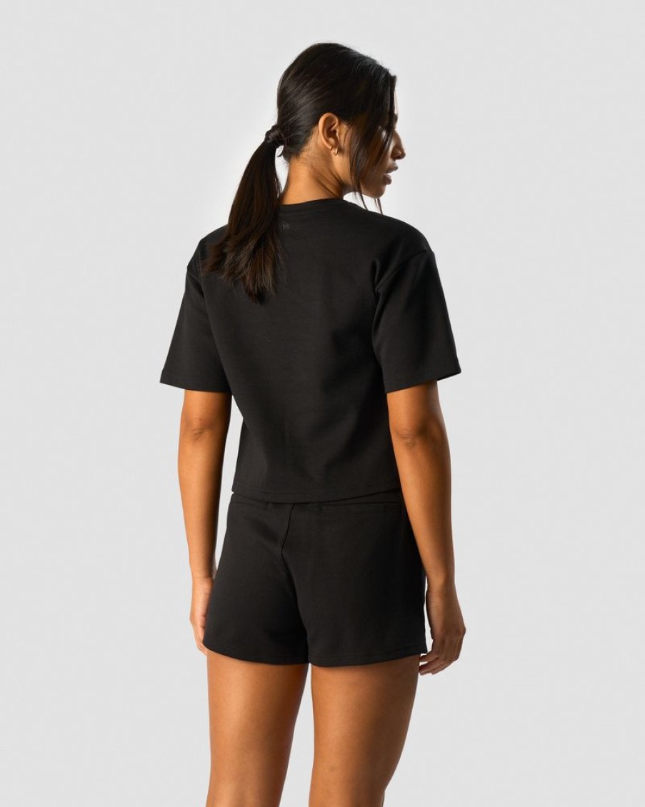 Dame ICIW T-Shirts | Revive Heavy Cropped T-Shirt Wmn Black