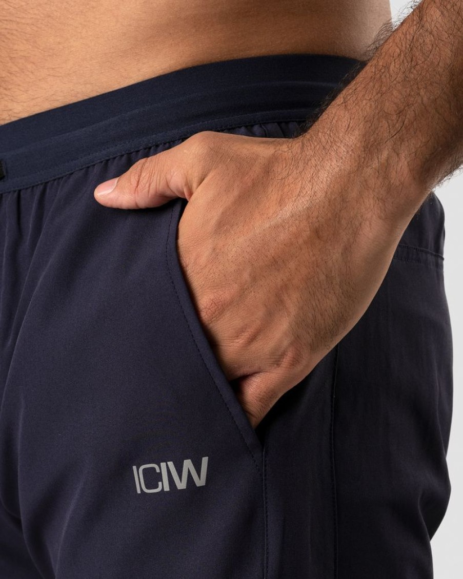 Herre ICIW Shorts | Workout 2-In-1 Shorts Navy