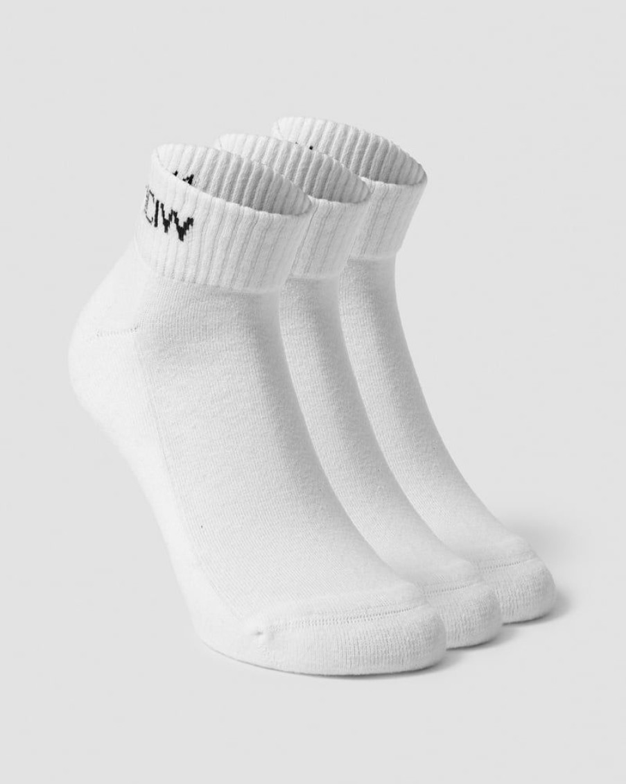 Dame ICIW Sokker | Training Half Socks 3-Pack White