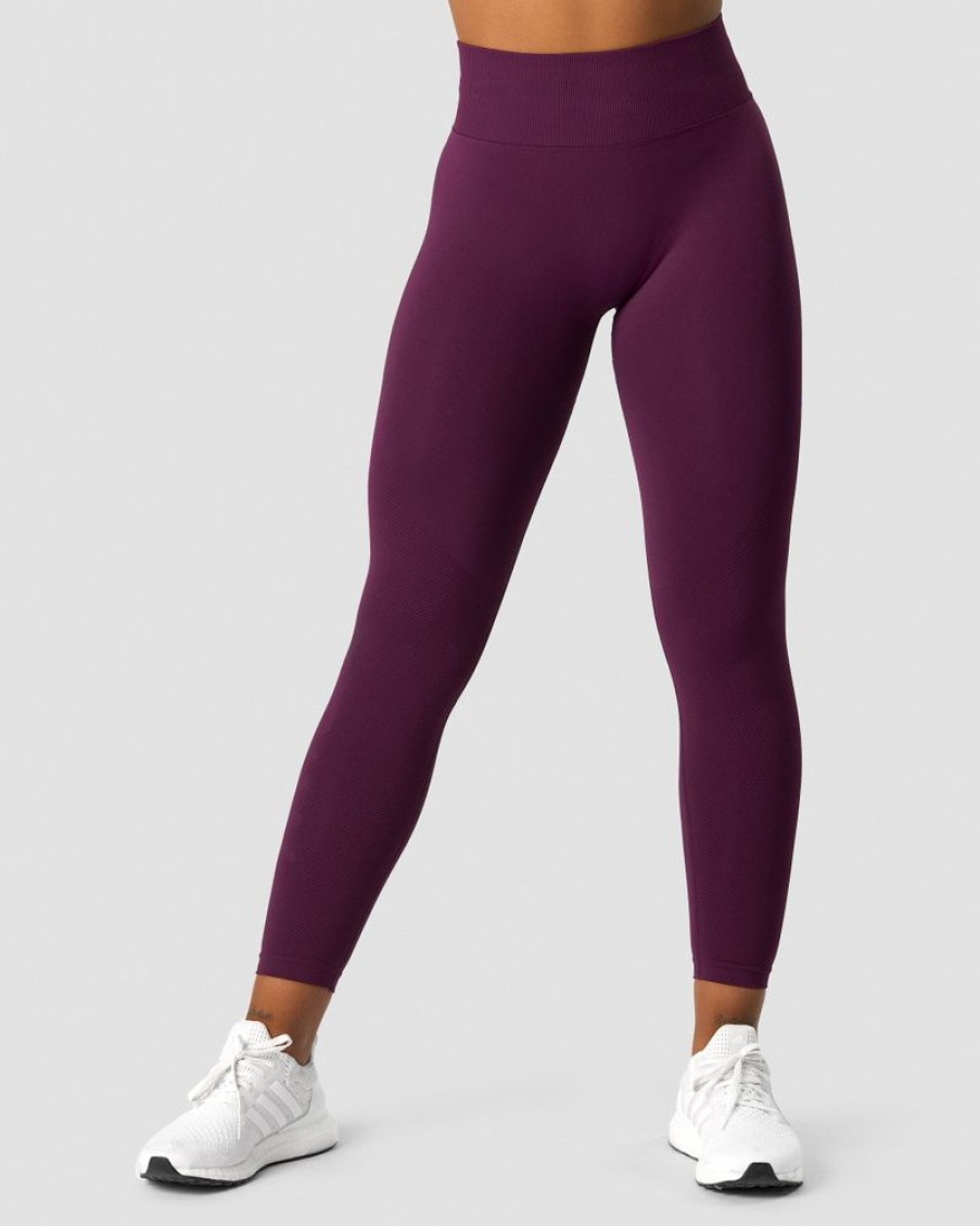 Dame ICIW Tights & Leggings | Define Seamless V-Shape Tights Purple