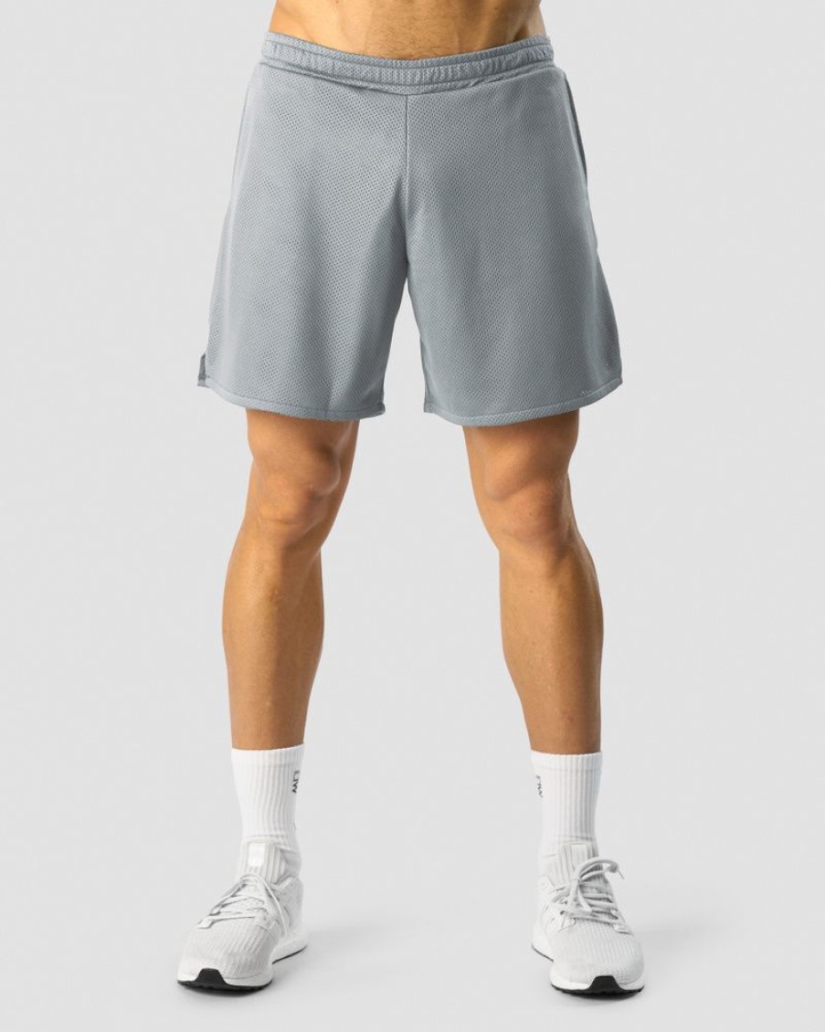 Herre ICIW Shorts | Revive Mesh Shorts Men Dusty Blue