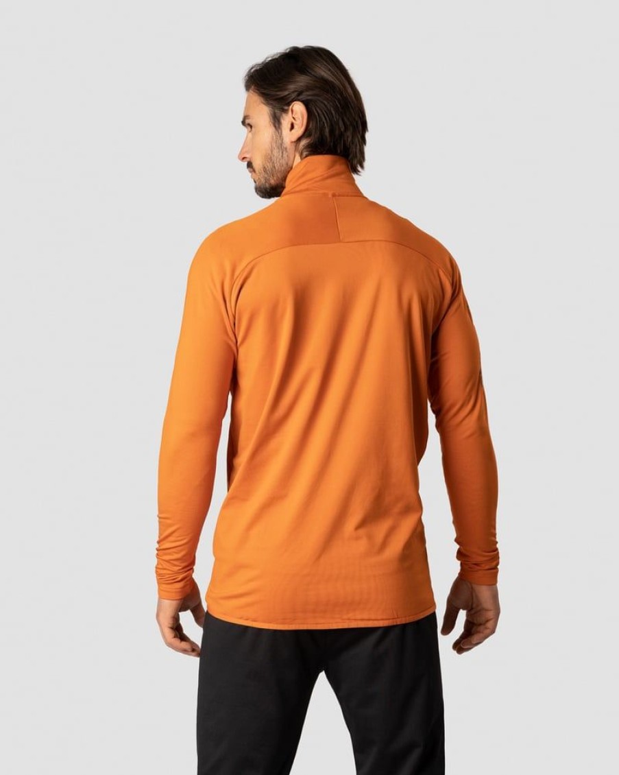 Herre ICIW Langermet | Ultimate Training 1/4 Zip Burnt Orange