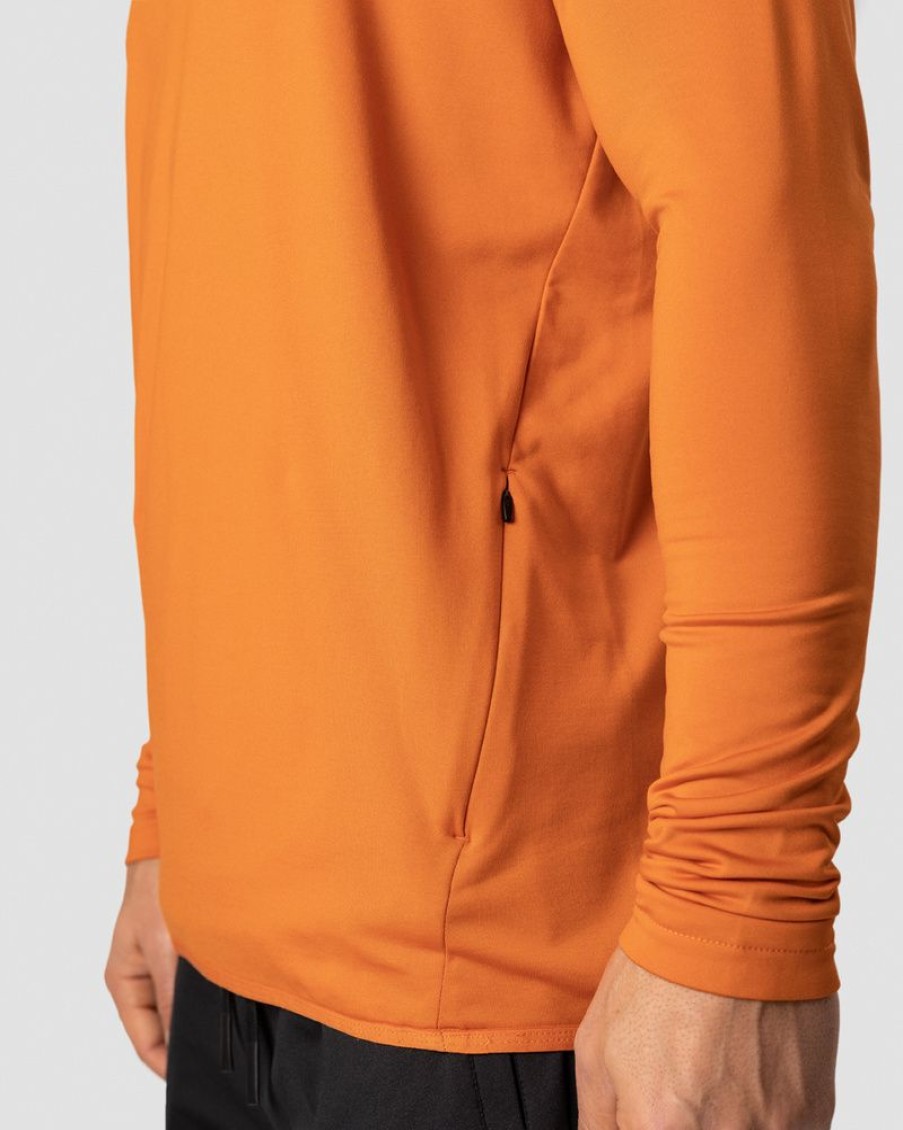 Herre ICIW Langermet | Ultimate Training 1/4 Zip Burnt Orange