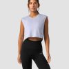 Dame ICIW Topper | Stride Cropped Tank Wmn Light Blue