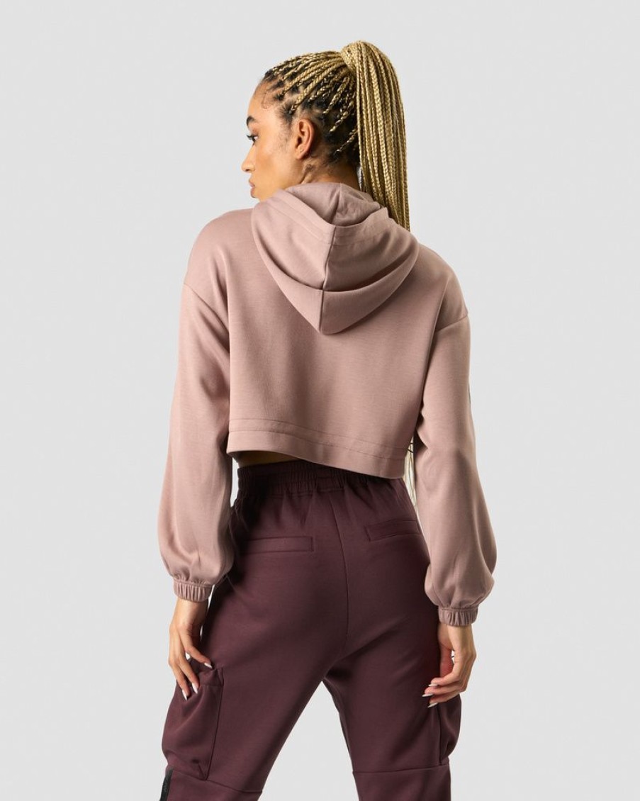 Dame ICIW Langermet | Stance Cropped Hoodie Wmn Light Mauve