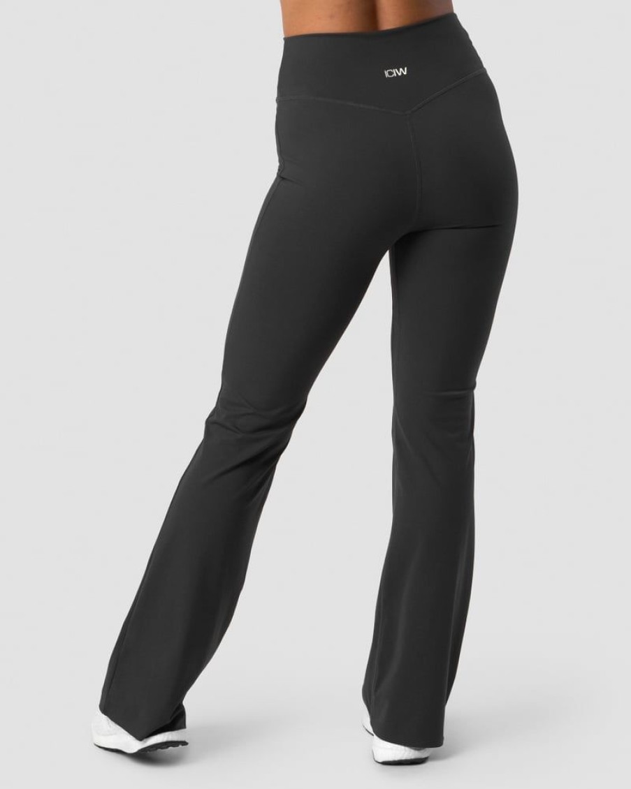 Dame ICIW Tights & Leggings | Nimble Flared Tights Dark Grey