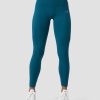 Dame ICIW Tights & Leggings | Ribbed Define Seamless Pocket Tights Teal