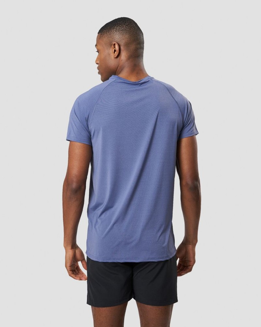 Herre ICIW T-Skjorter | Workout Melange T-Shirt Steel Blue Melange Men