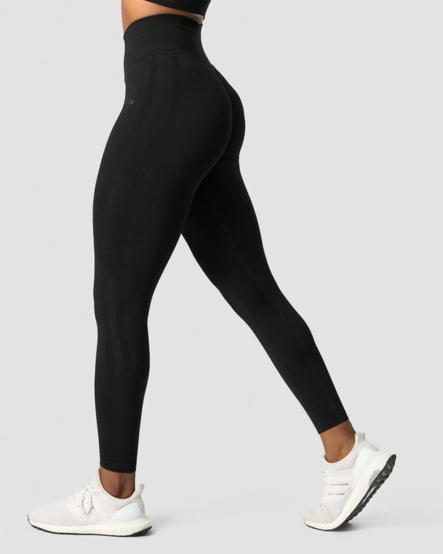 Dame ICIW Tights & Leggings | Rush Seamless Tights Black