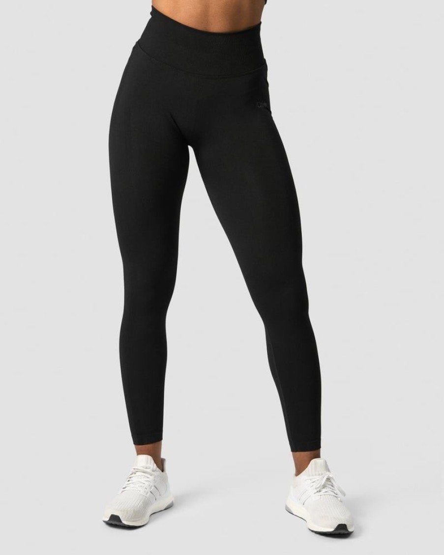 Dame ICIW Tights & Leggings | Rush Seamless Tights Black