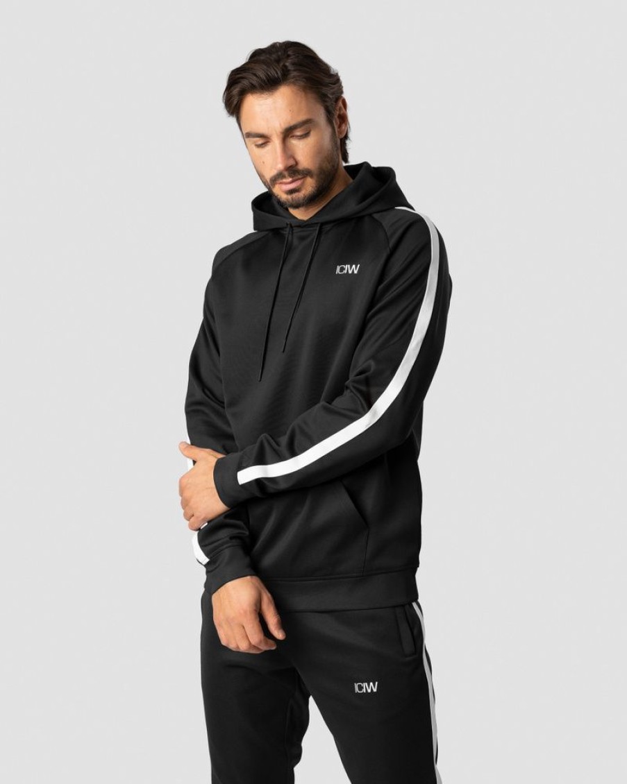 Herre ICIW Langermet | Track Hoodie Black Men