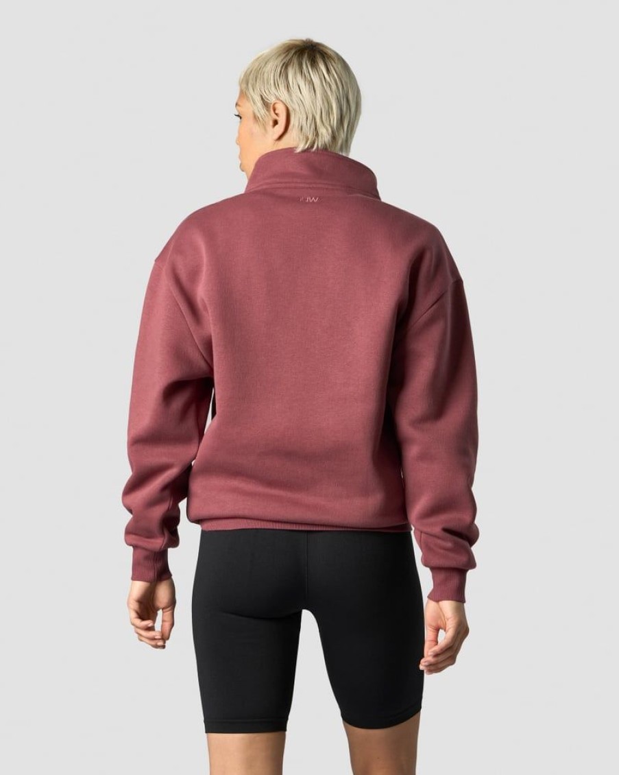 Dame ICIW Langermet | Nimble 1/4 Zip Wild Berry