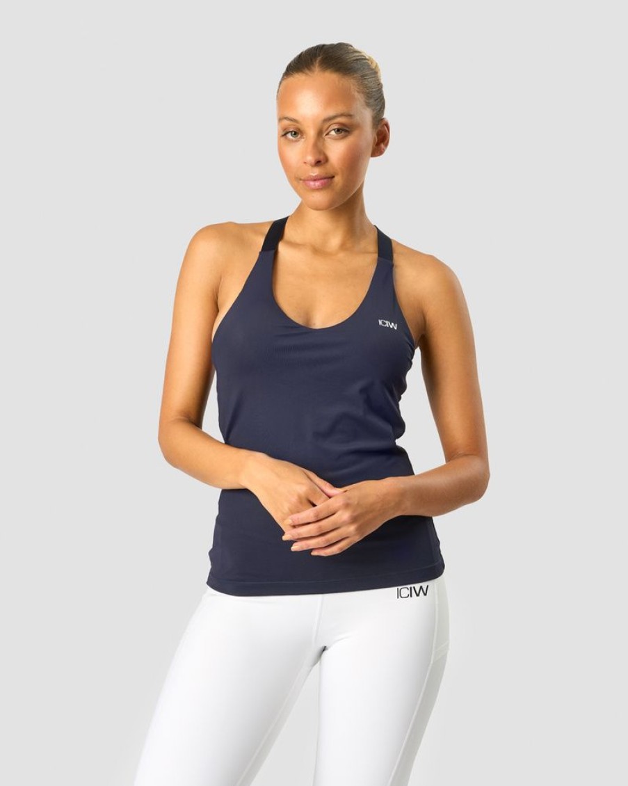 Dame ICIW Topper | Smash 2-In-1 Tank Top Navy