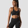 Dame ICIW Sport-Bh | Scrunch Adjustable Sports Bra Black